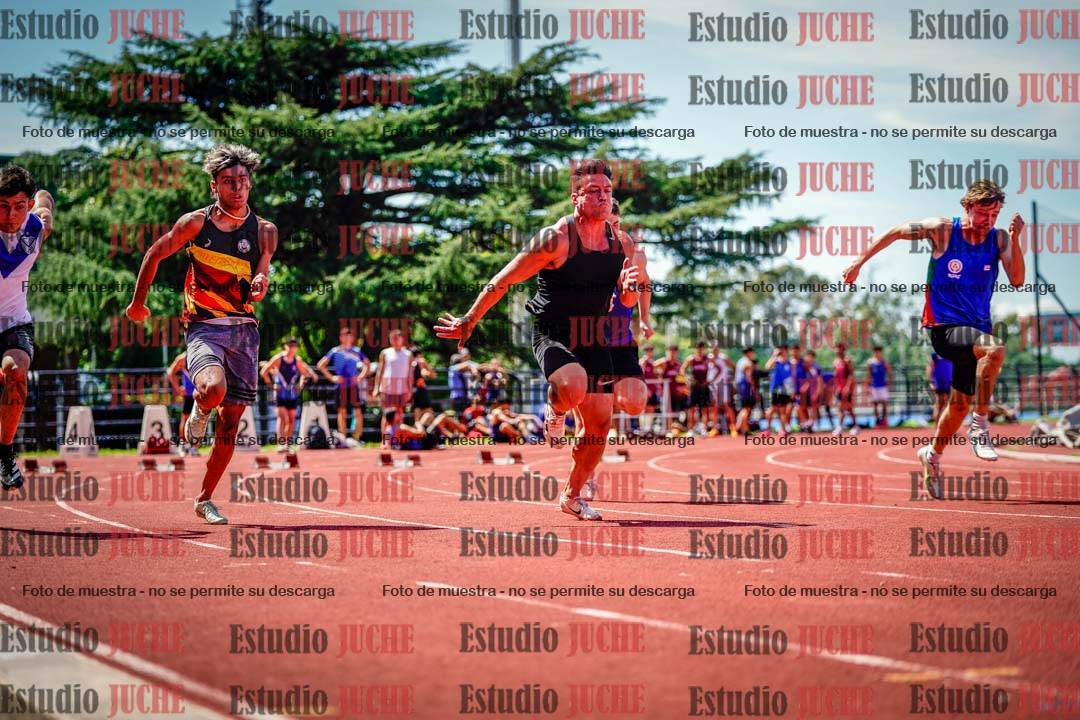 Fotos de los 100 m de varones