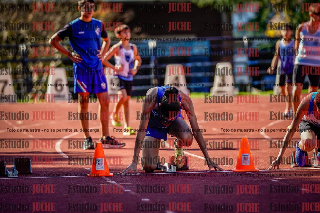 Fotos de los 80 m de varones