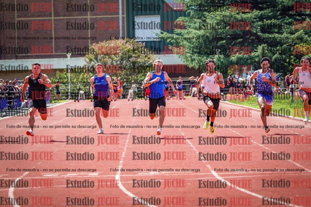 Fotos de los 100 m de varones