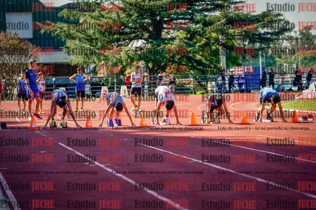 Fotos de los 80 m de varones