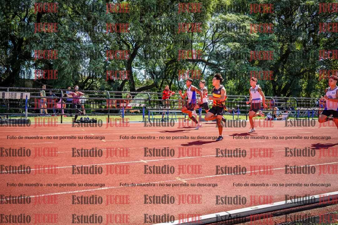 Fotos de los 100 m llanos de varones