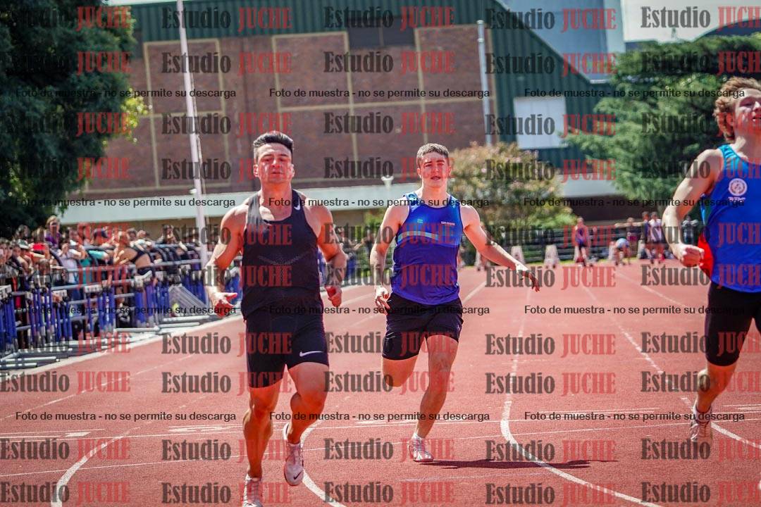 Fotos de los 100 m de varones