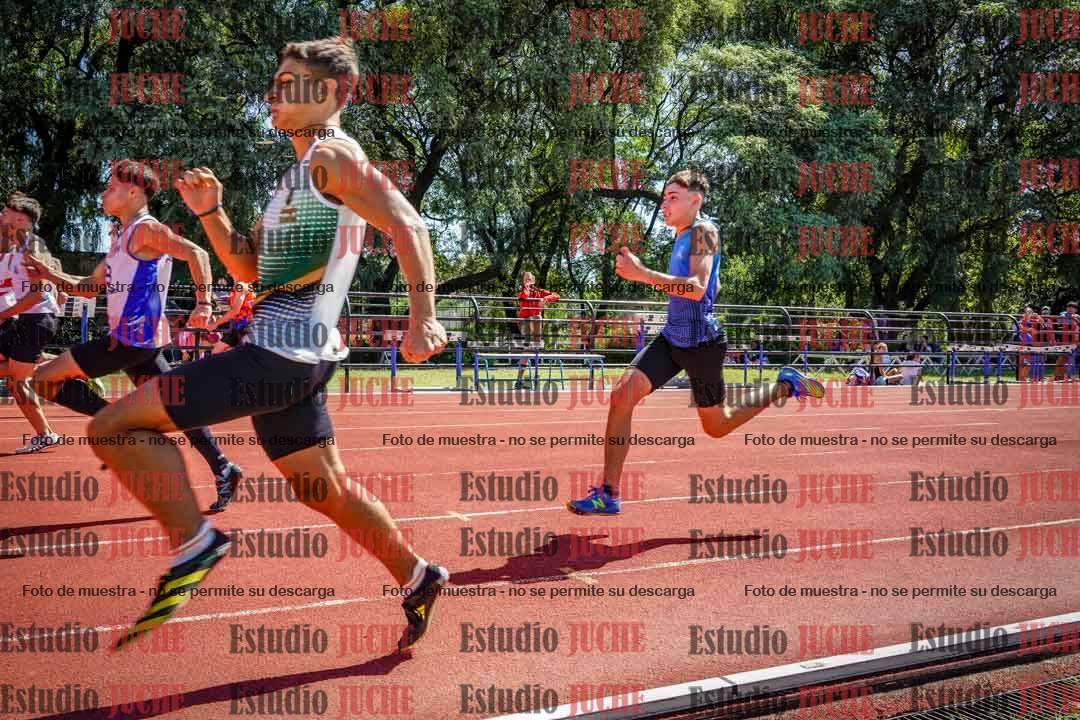 Fotos de los 100 m llanos de varones