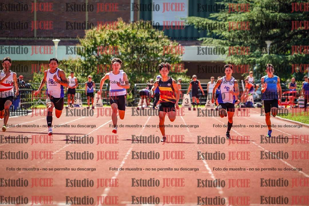 Fotos de los 100 m llanos de varones