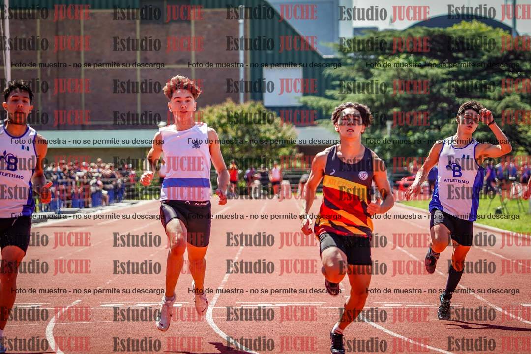 Fotos de los 100 m llanos de varones