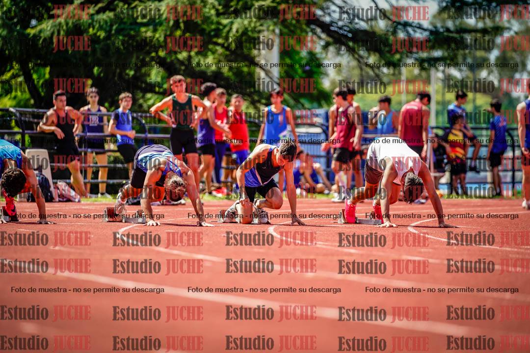 Fotos de los 100 m de varones