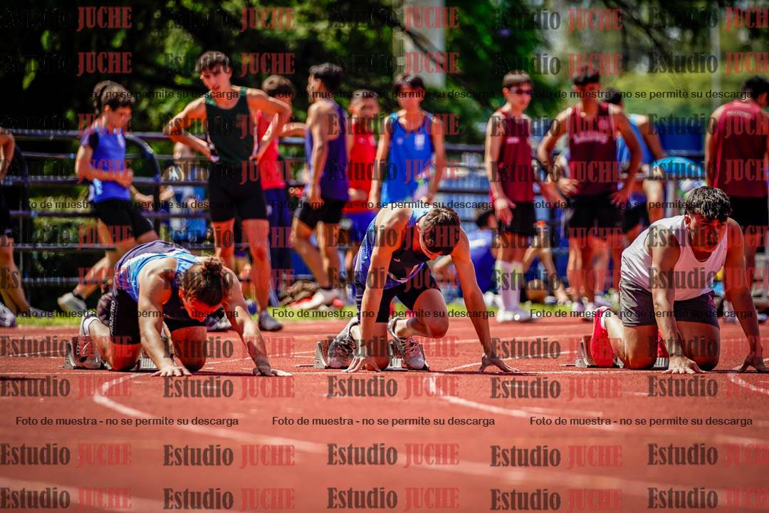 Fotos de los 100 m de varones
