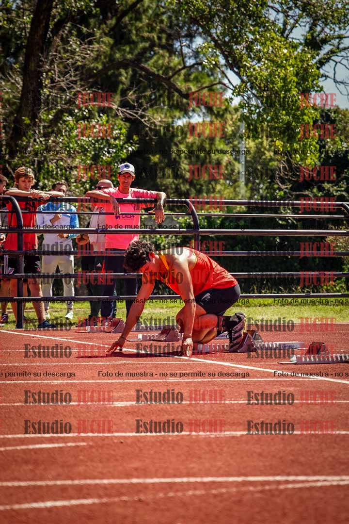 Fotos de los 100 m llanos de varones