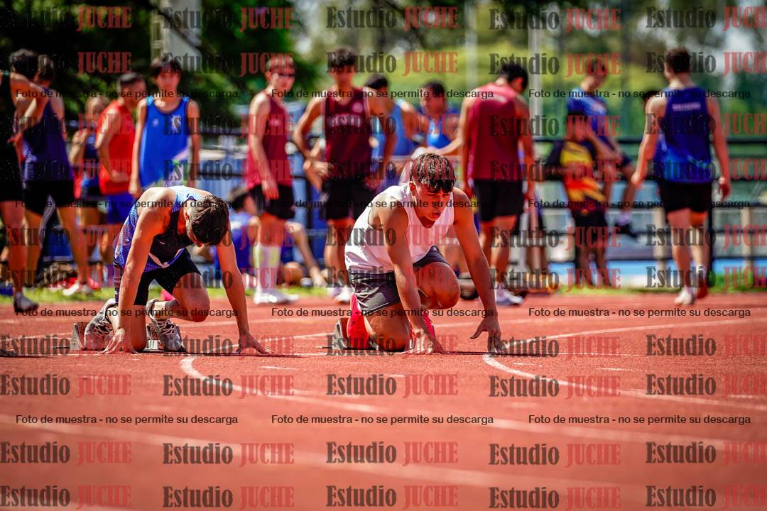 Fotos de los 100 m de varones