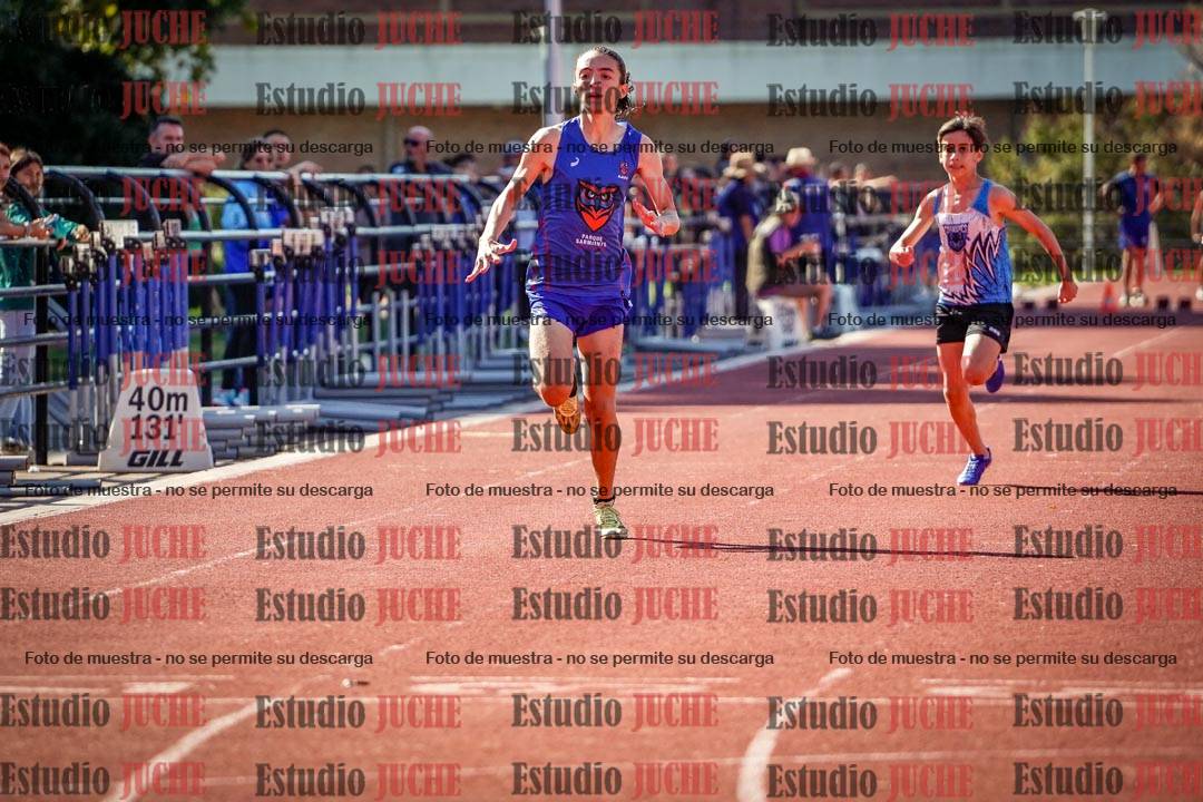 Fotos de los 80 m de varones