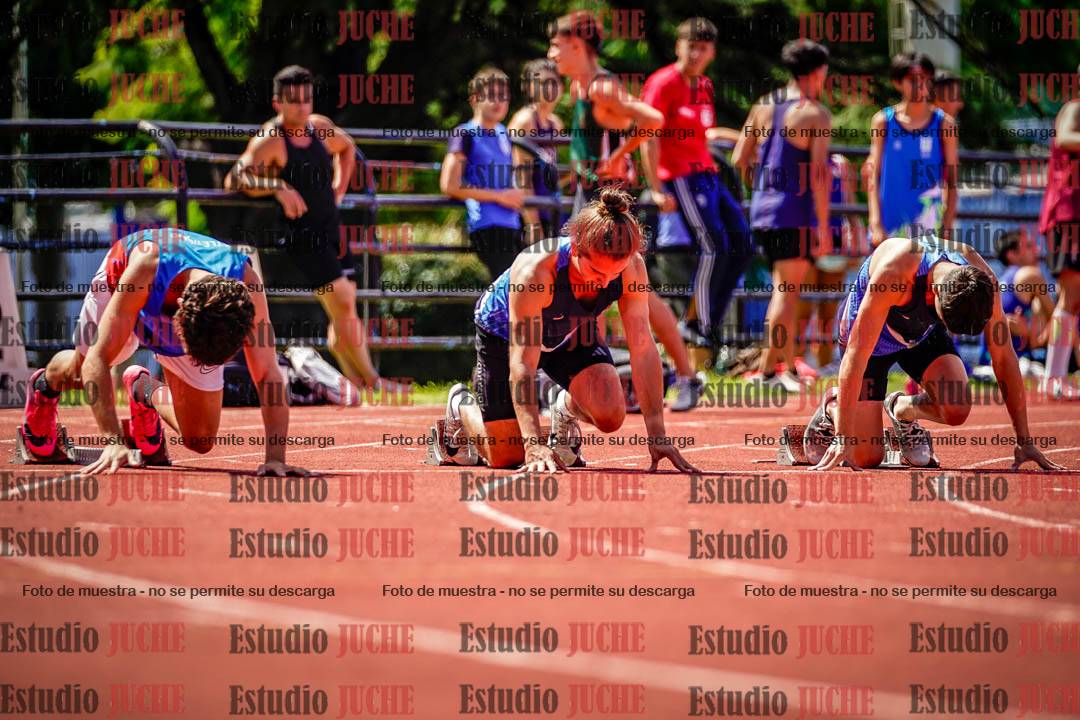 Fotos de los 100 m de varones