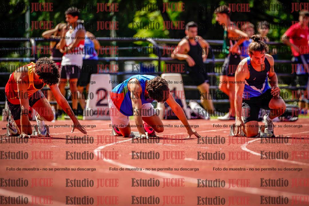 Fotos de los 100 m de varones