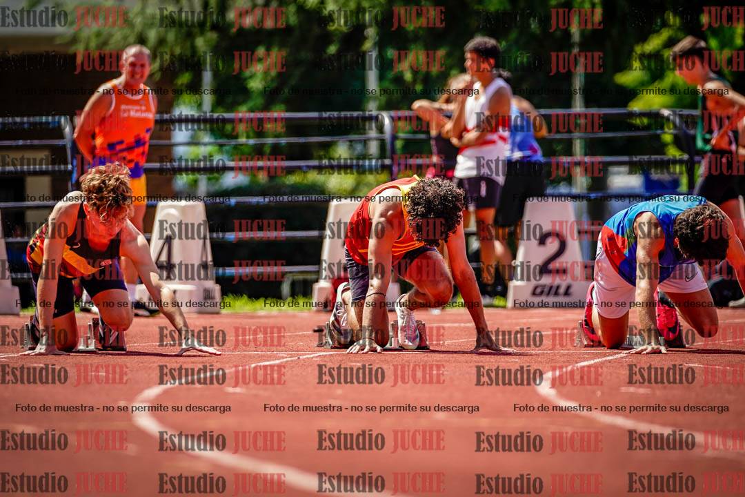 Fotos de los 100 m de varones