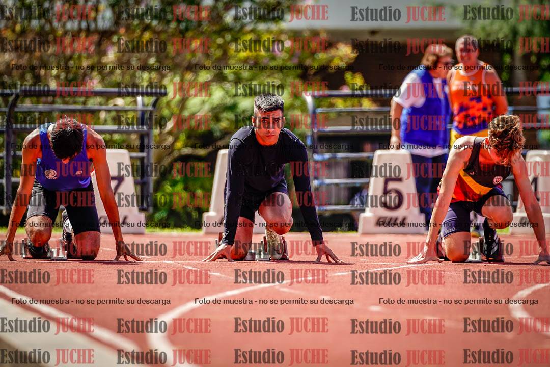 Fotos de los 100 m de varones