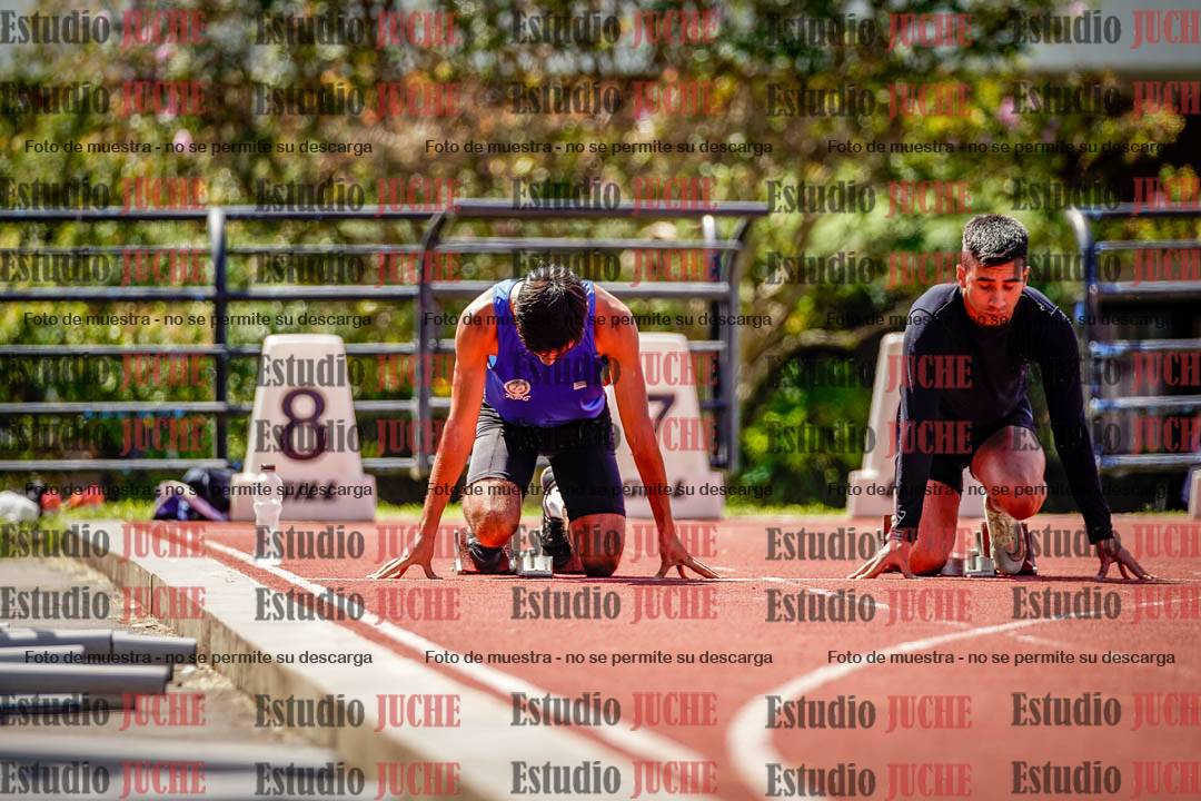 Fotos de los 100 m de varones