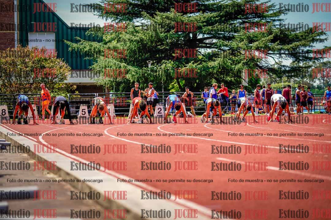 Fotos de los 100 m de varones