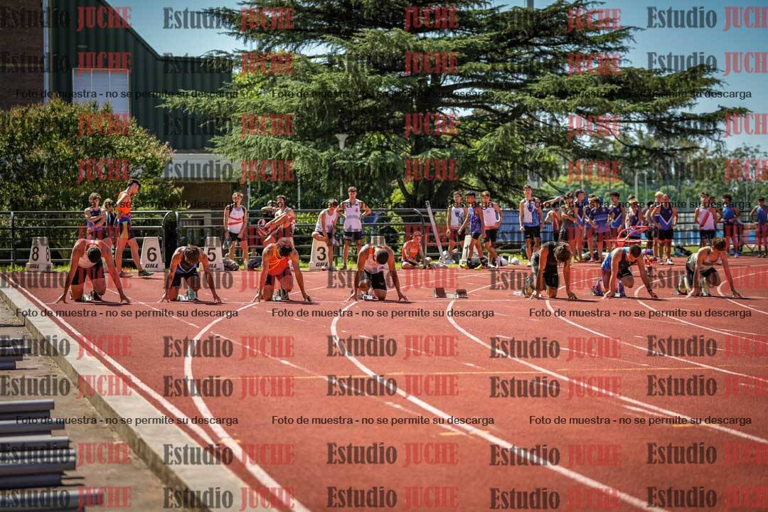 Fotos de los 100 m llanos de varones