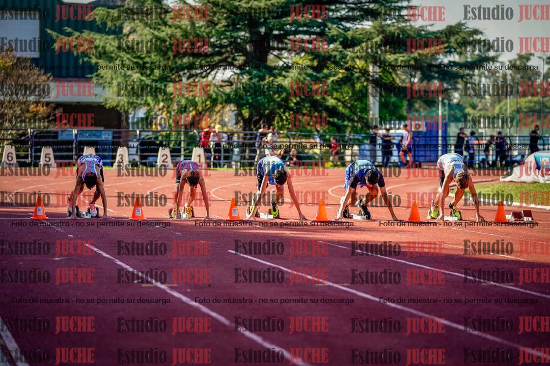 Fotos de los 80 m de varones