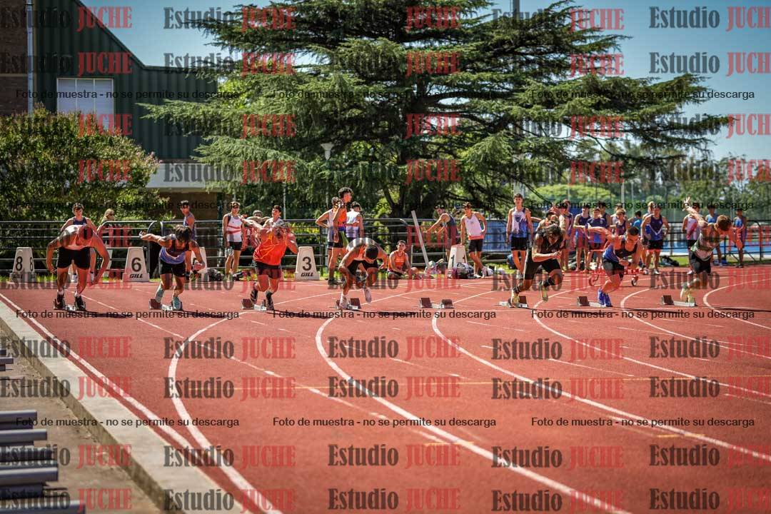 Fotos de los 100 m llanos de varones