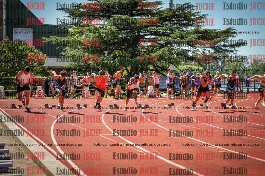 Fotos de los 100 m llanos de varones