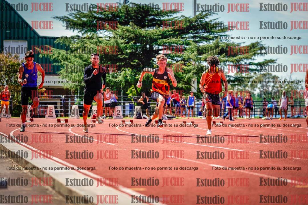 Fotos de los 100 m de varones