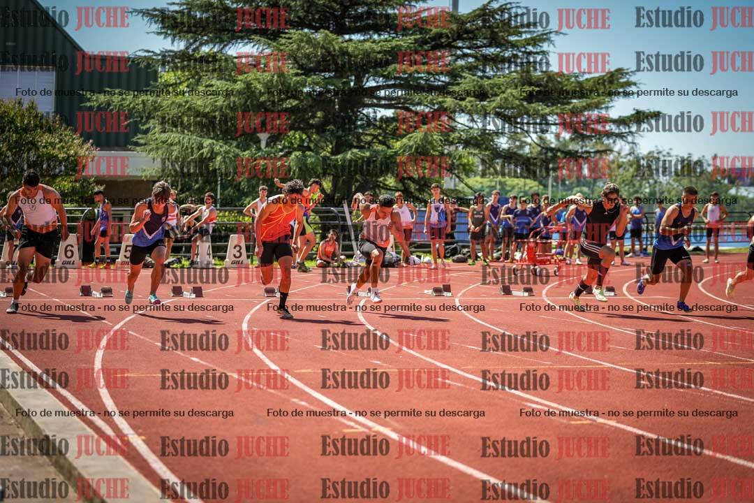 Fotos de los 100 m llanos de varones