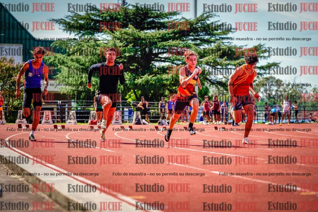 Fotos de los 100 m de varones