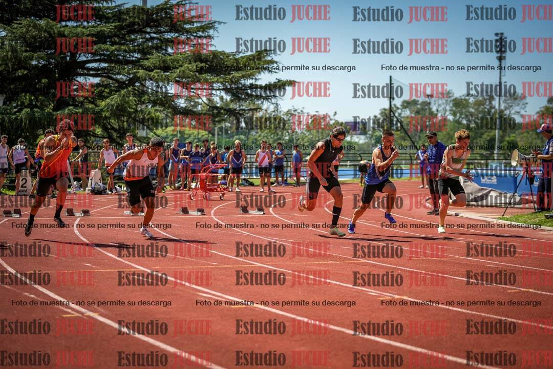 Fotos de los 100 m llanos de varones