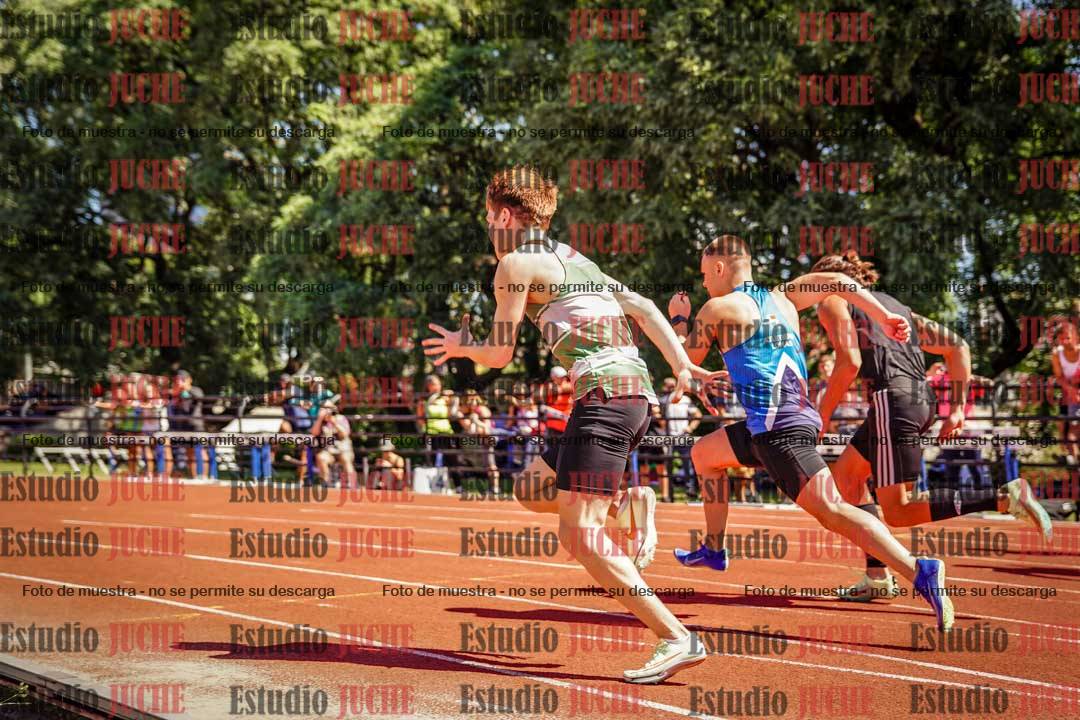Fotos de los 100 m llanos de varones