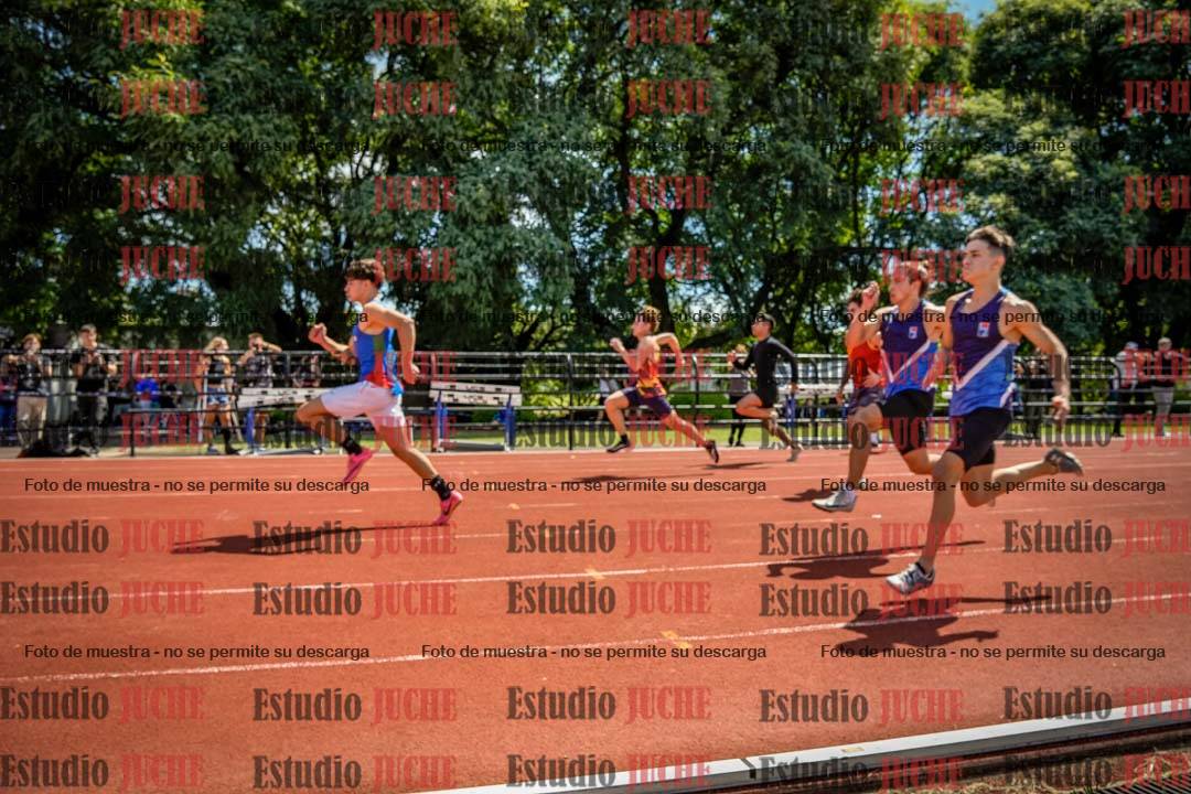 Fotos de los 100 m de varones