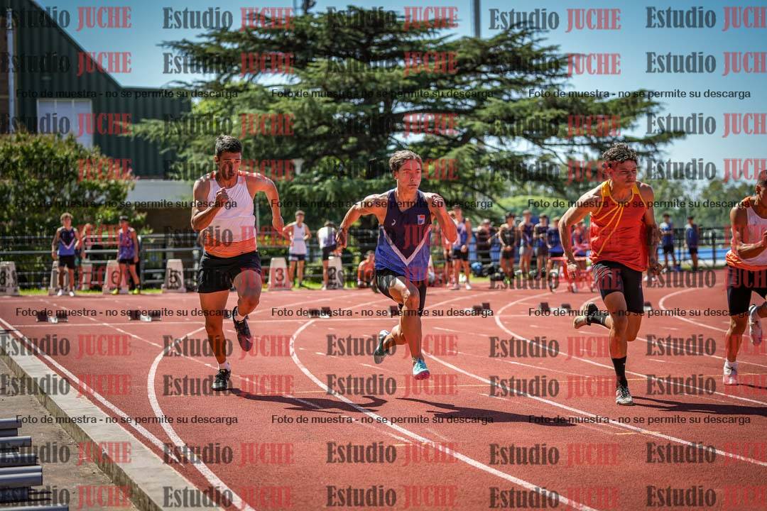 Fotos de los 100 m llanos de varones