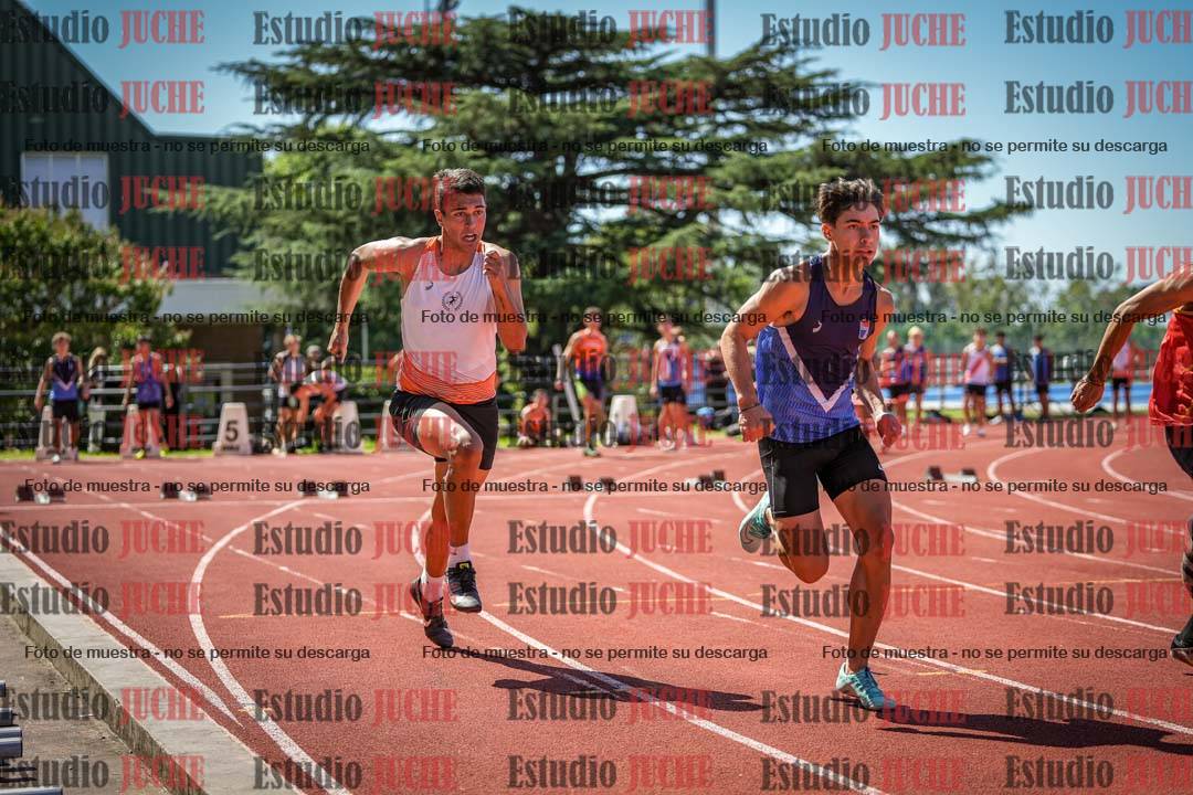 Fotos de los 100 m llanos de varones
