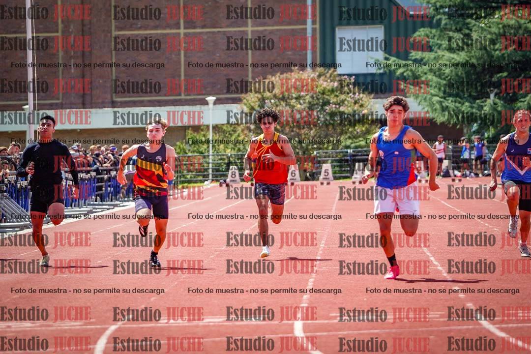 Fotos de los 100 m de varones