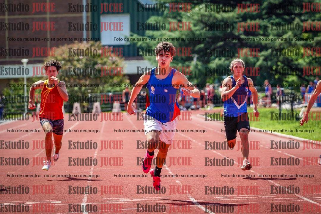 Fotos de los 100 m de varones