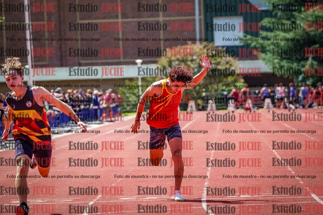 Fotos de los 100 m de varones