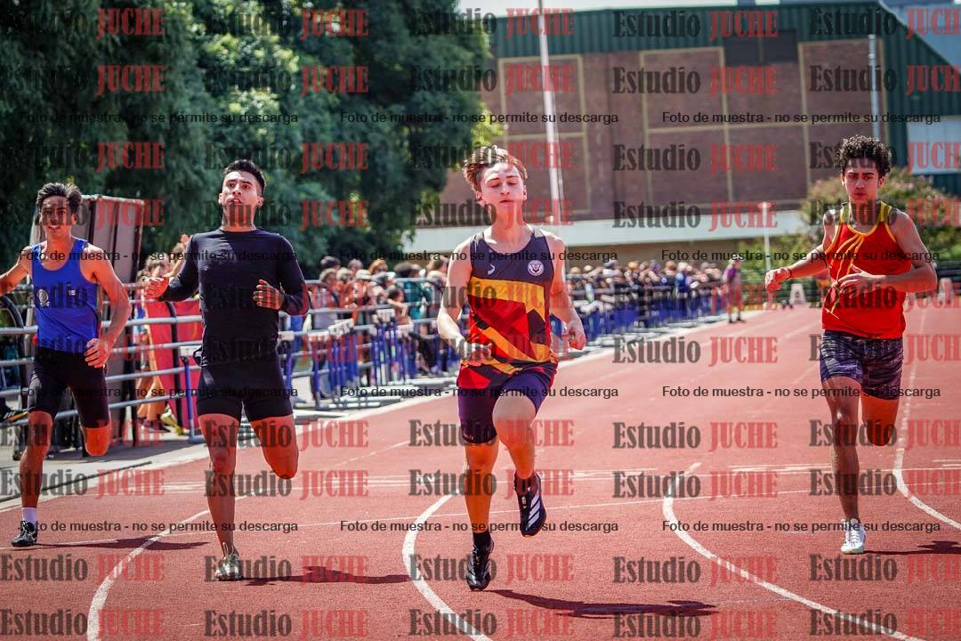 Fotos de los 100 m de varones