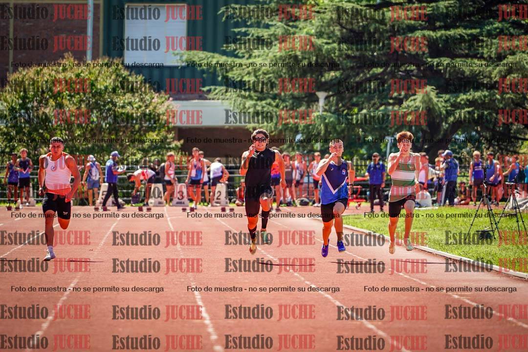 Fotos de los 100 m llanos de varones