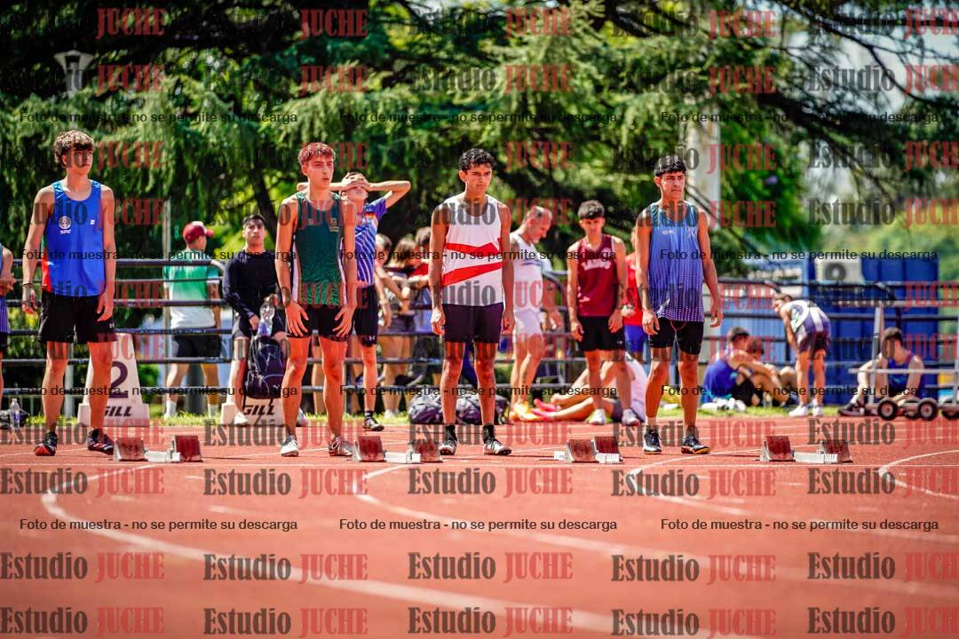 Fotos de los 100 m de varones
