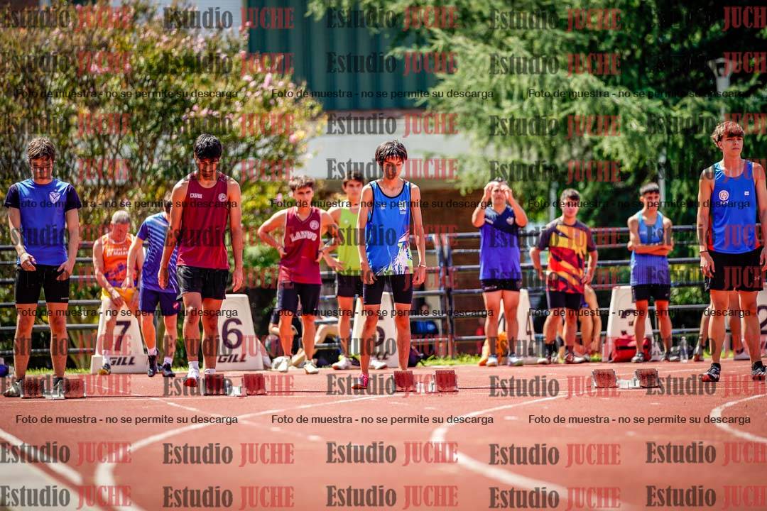 Fotos de los 100 m de varones
