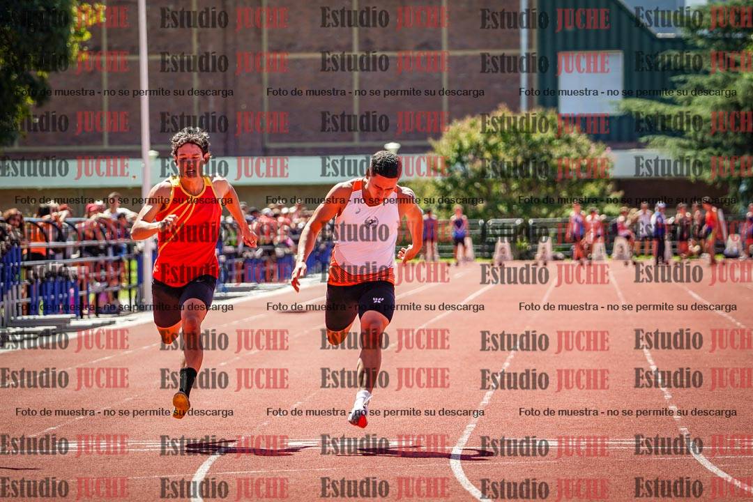 Fotos de los 100 m llanos de varones