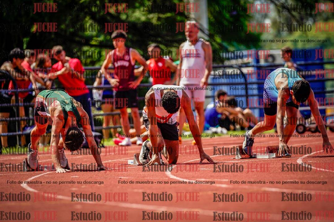 Fotos de los 100 m de varones