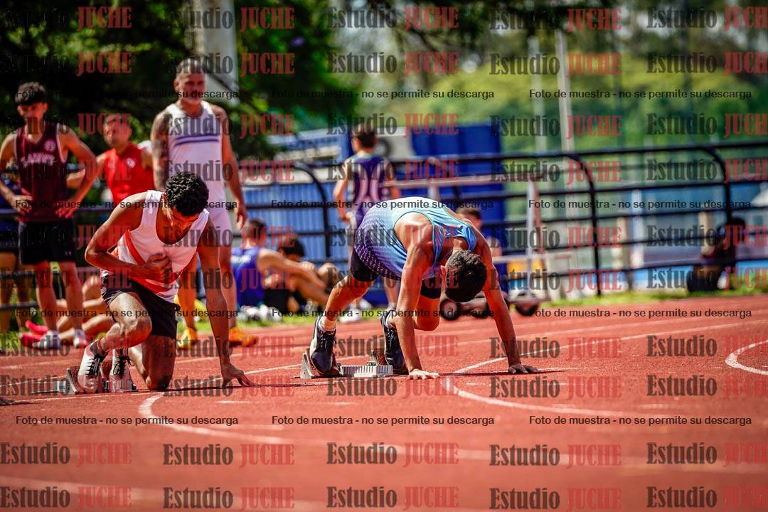 Fotos de los 100 m de varones