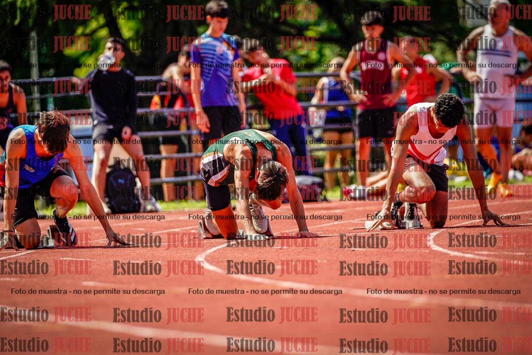 Fotos de los 100 m de varones