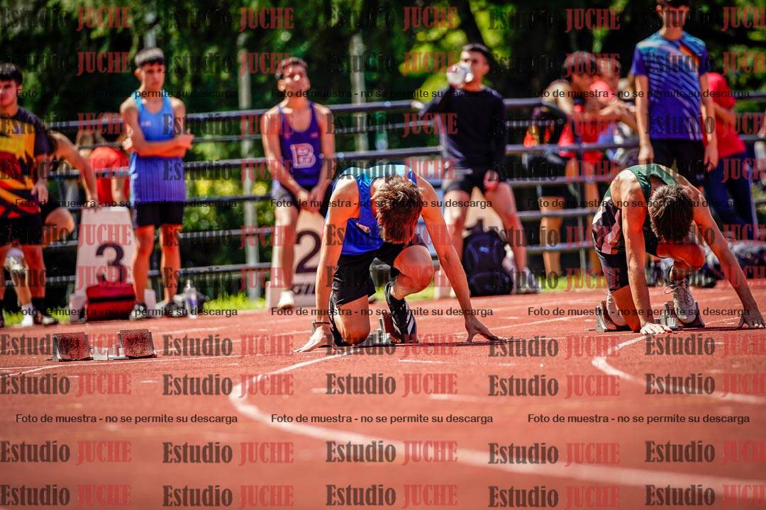 Fotos de los 100 m de varones