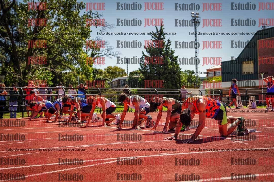 Fotos de los 100 m llanos de varones