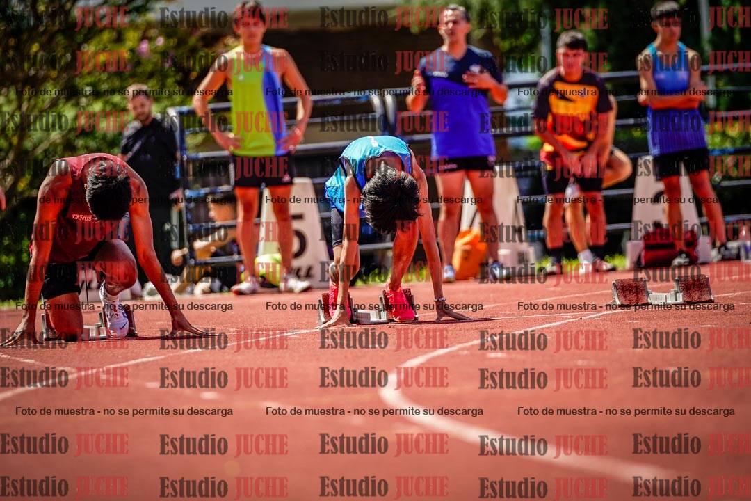 Fotos de los 100 m de varones