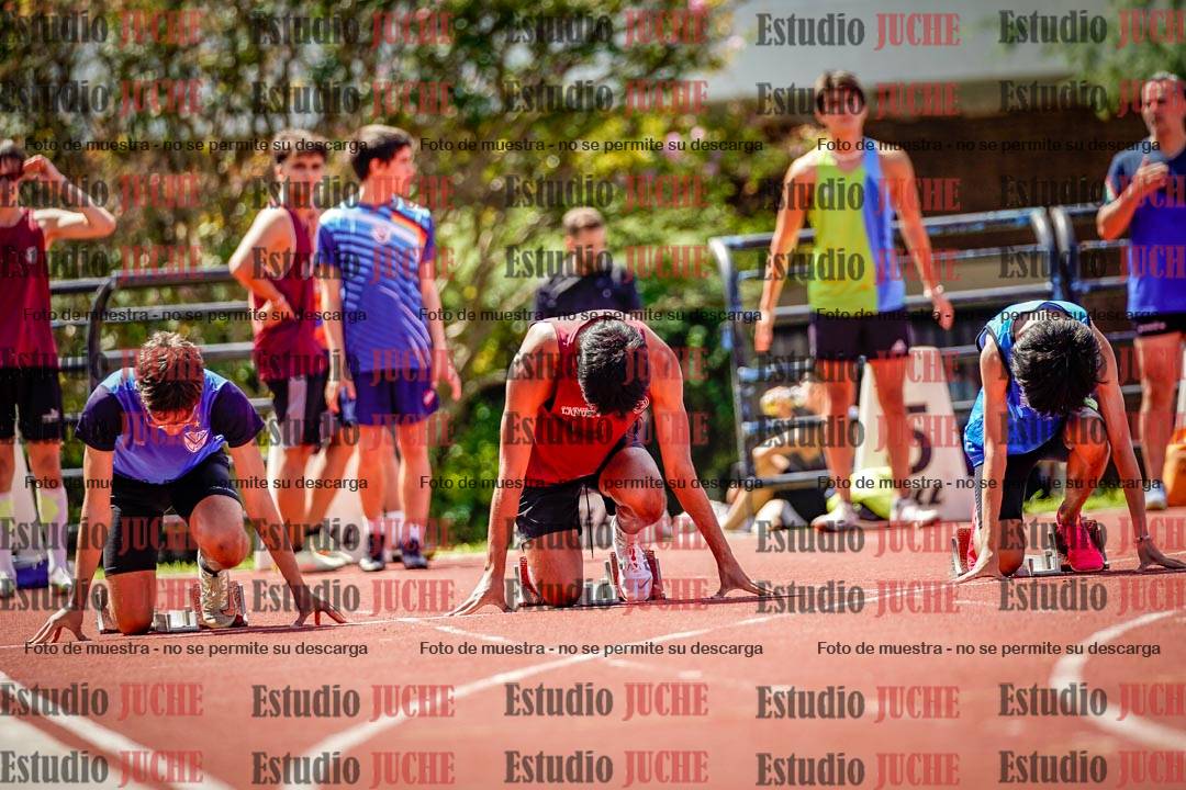 Fotos de los 100 m de varones