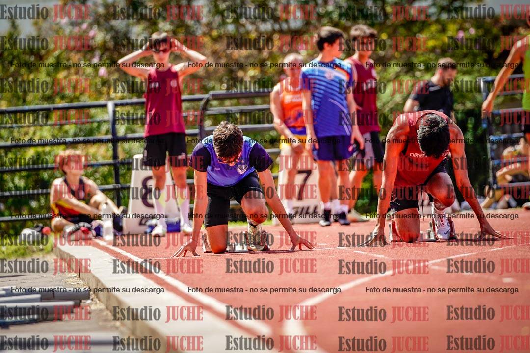 Fotos de los 100 m de varones