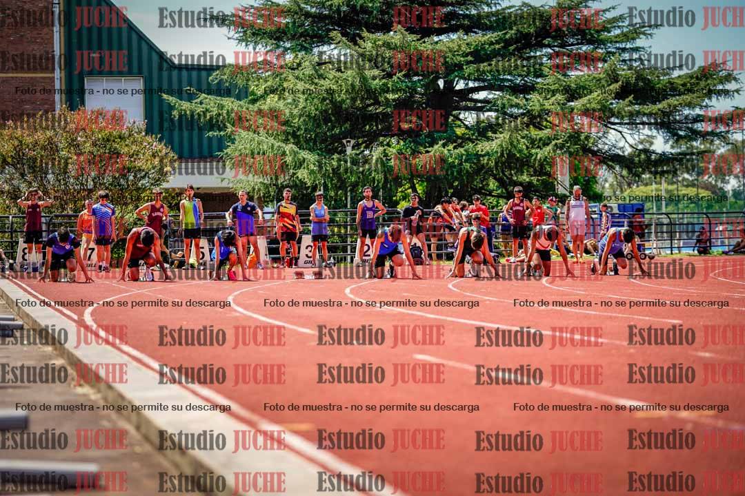 Fotos de los 100 m de varones