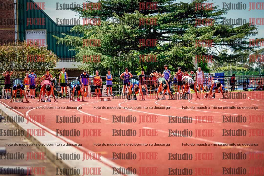Fotos de los 100 m de varones
